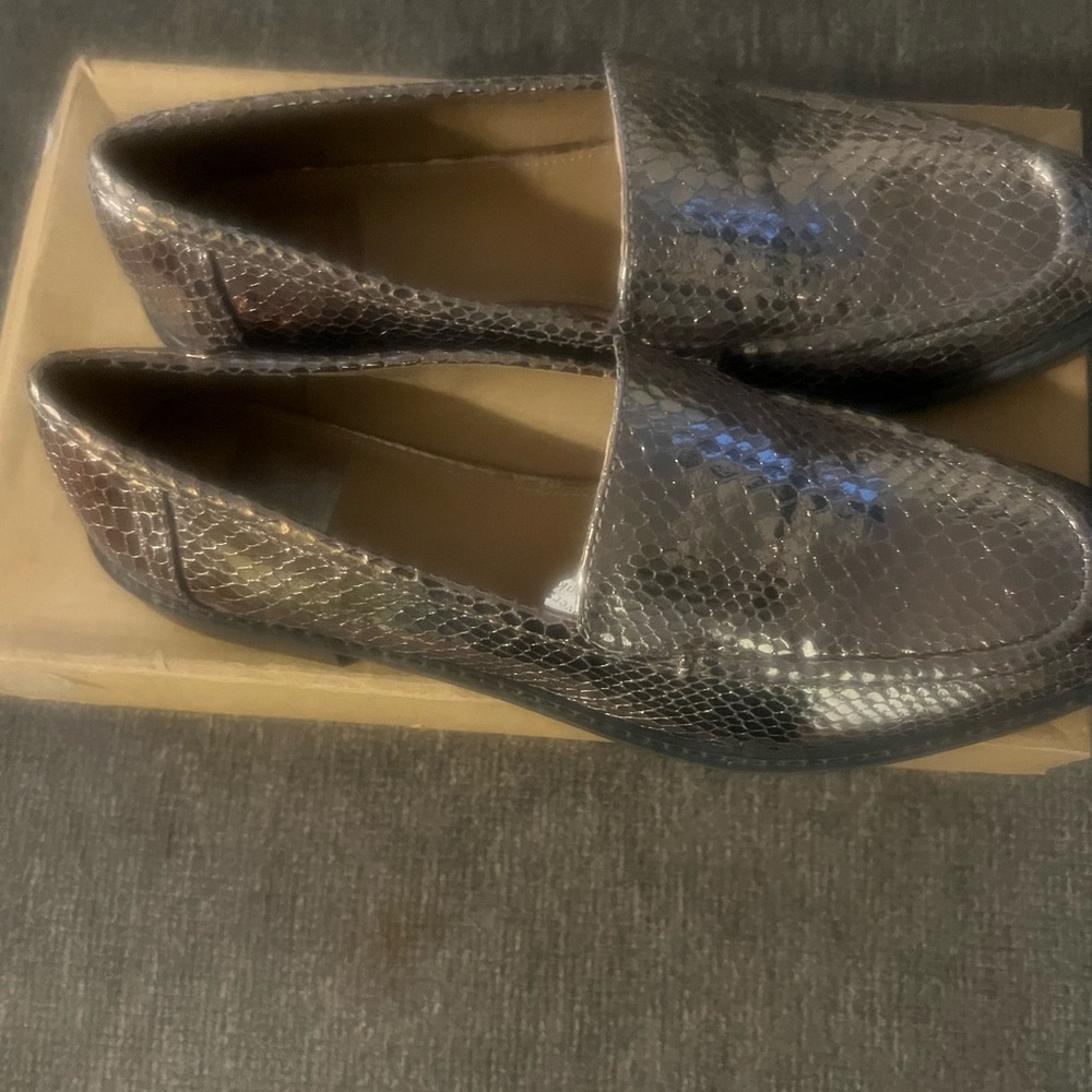 Dolce Vita Metallic Gold Loafers - Picture 2 of 5